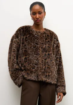 Answear.LAB geaca culoarea maro, de tranzitie imagine