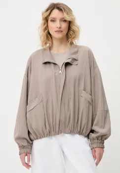 Answear Lab geaca culoarea maro, de tranzitie, oversize imagine