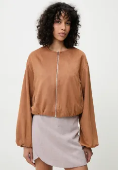 Answear Lab geaca culoarea maro, de tranzitie, oversize imagine