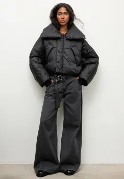 Answear.LAB geaca culoarea negru, de iarna, oversize imagine