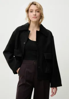 Answear Lab geaca culoarea negru, de tranzitie imagine