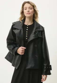 Answear Lab geaca culoarea negru, de tranzitie imagine
