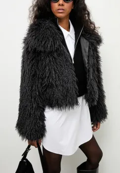 Answear.LAB geaca culoarea negru, de tranzitie imagine