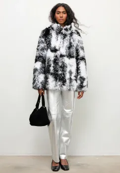 Answear.LAB geaca culoarea negru, de tranzitie, oversize imagine