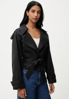Answear.LAB geaca culoarea negru, de tranzitie, oversize imagine