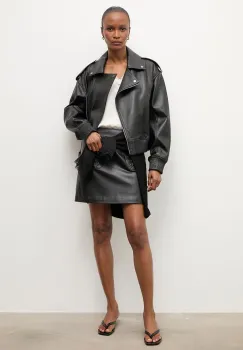 Answear.LAB geaca de biker pentru femei, din piele YARI Unscripted Collection imagine