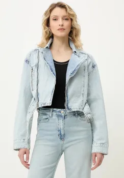 Answear Lab geaca de blugi de tranzitie, oversize imagine