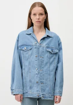 Answear Lab geaca de blugi din bumbac de tranzitie, oversize imagine