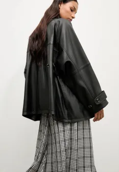 Answear.LAB geaca de piele culoarea negru imagine