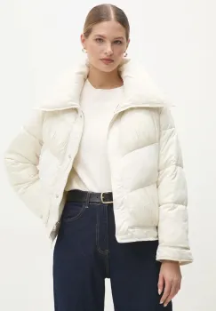 Answear Lab geaca femei, culoarea alb, de iarna imagine