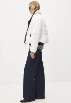 Answear Lab geaca femei, culoarea alb, de iarna, oversize imagine