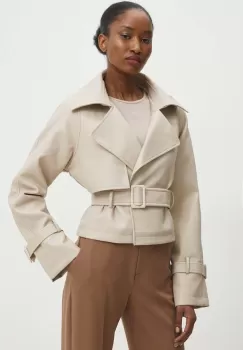 Answear Lab geaca femei, culoarea bej, de tranzitie imagine