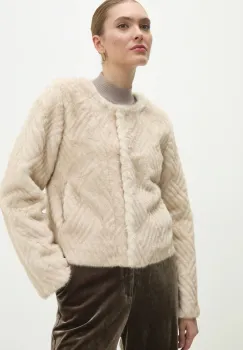 Answear Lab geaca femei, culoarea bej, de tranzitie imagine