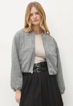 Answear Lab geaca femei, culoarea gri, de tranzitie imagine