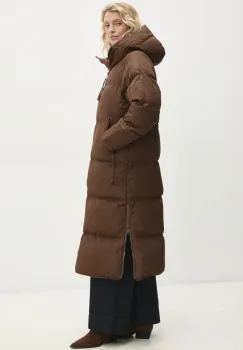 Answear Lab geaca femei, culoarea maro, de iarna imagine