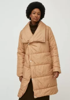 Answear Lab geaca femei, culoarea maro, de iarna, oversize imagine