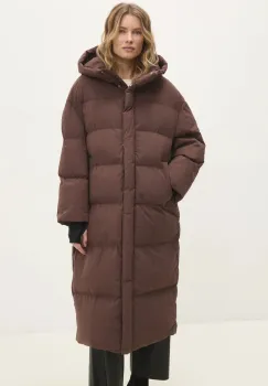 Answear Lab geaca femei, culoarea maro, de iarna, oversize imagine