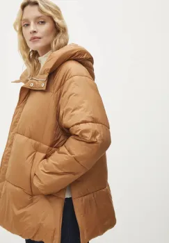 Answear Lab geaca femei, culoarea maro, de iarna, oversize imagine