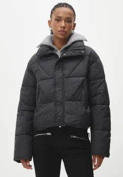 Answear Lab geaca femei, culoarea negru, de iarna, oversize imagine