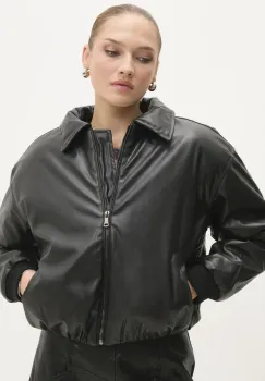 Answear Lab geaca femei, culoarea negru, de iarna, oversize imagine