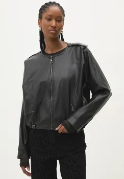 Answear Lab geaca femei, culoarea negru, de tranzitie imagine