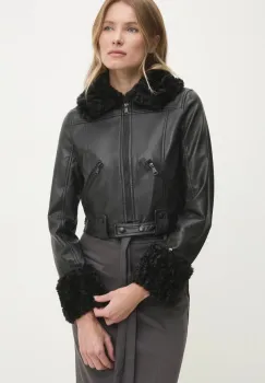 Answear Lab geaca femei, culoarea negru, de tranzitie imagine