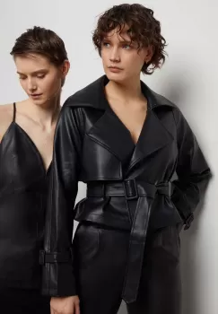 Answear Lab geaca femei, culoarea negru, de tranzitie imagine