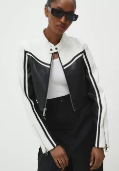 Answear Lab geaca femei, culoarea negru, de tranzitie imagine