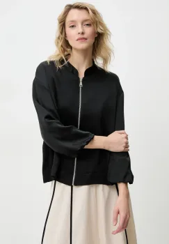 Answear Lab geaca femei, culoarea negru, de tranzitie imagine