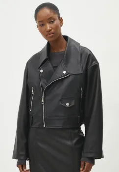 Answear Lab geaca femei, culoarea negru, de tranzitie imagine