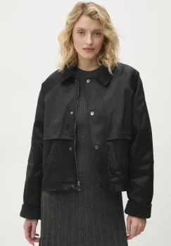 Answear Lab geaca femei, culoarea negru, de tranzitie, oversize imagine