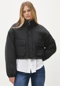Answear Lab geaca femei, culoarea negru, de tranzitie, oversize imagine