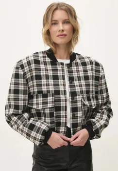 Answear Lab geaca femei, culoarea negru, de tranzitie, oversize imagine