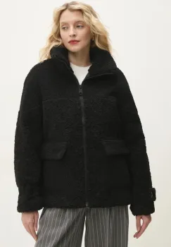 Answear Lab geaca femei, culoarea negru, de tranzitie, oversize imagine