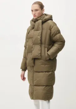 Answear Lab geaca femei, culoarea verde, de iarna, oversize imagine