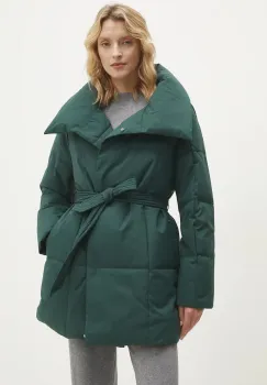 Answear Lab geaca femei, culoarea verde, de iarna, oversize imagine