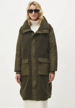 Answear Lab geaca femei, culoarea verde, de tranzitie imagine