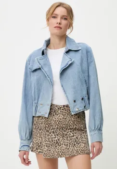 Answear Lab geaca jeans de tranzitie, oversize imagine