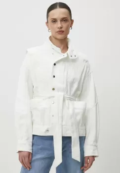 Answear Lab geaca jeans femei, culoarea bej, de tranzitie imagine