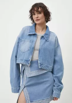 Answear Lab geaca jeans femei, de tranzitie, oversize imagine