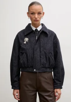 Answear.LAB geaca oversize pentru femei cu bumbac imagine