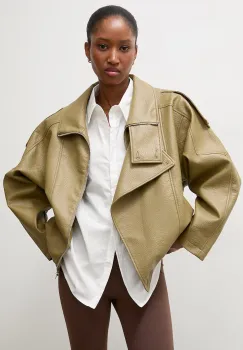 Answear.LAB geaca oversize pentru femei din imitatie de piele imagine