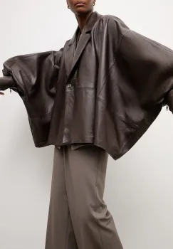 Answear.LAB geaca oversize pentru femei, din piele BALO Unscripted Collection imagine