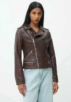 Answear Lab geaca ramones culoarea maro, de tranzitie imagine