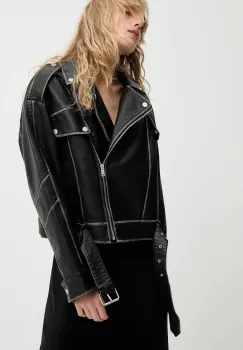 Answear.LAB geaca ramones culoarea negru, de tranzitie imagine