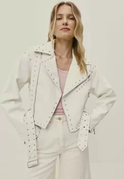 Answear Lab geaca ramones femei, culoarea alb, de tranzitie imagine