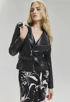 Answear Lab geaca ramones femei, culoarea negru, de tranzitie imagine