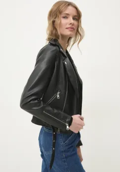 Answear Lab geaca ramones femei, culoarea negru, de tranzitie imagine