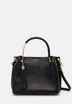 Answear.LAB geanta de mana din piele culoare neagra imagine