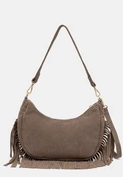 Answear.LAB geanta de mana din piele intoarsa culoarea bej imagine